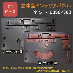 ウッド調 3Ｄ インテリアパネル タント L375S L385S タント タントカスタム L375S L385S インテリアパネル28点セット