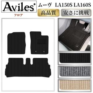 旧型 ムーヴ L150S 前期 フロアマット チェック柄 カーマット ムーヴ マット L150S L152S フロアマット チェック柄 ブラック/グレー