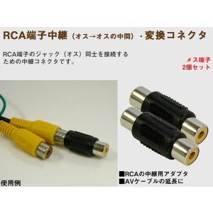 メス端子 RCA中継(オス→オスの中間) 変換コネクタ 2個セット【当日発送】｜surprise-parts