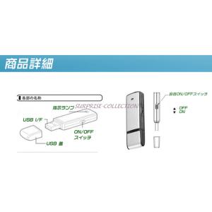 USB型ボイスレコーダー 8GB内蔵 USBメ...の詳細画像4