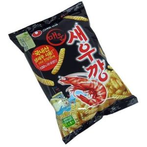 【韓国大人気食品】 農心/辛口えびせん　(5袋セット)