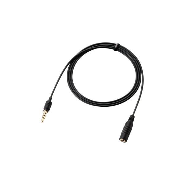 スマートフォン用ヘッドホン延長ケーブル/4極/S型/1m/ブラック / エレコム株式会社