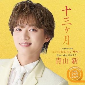 CD/青山新/十三ヶ月 C/W ふたりはレモンサワー (メロ譜、ワンポイントアドバイス付) (追撃盤/TYPE シュワシュワ)