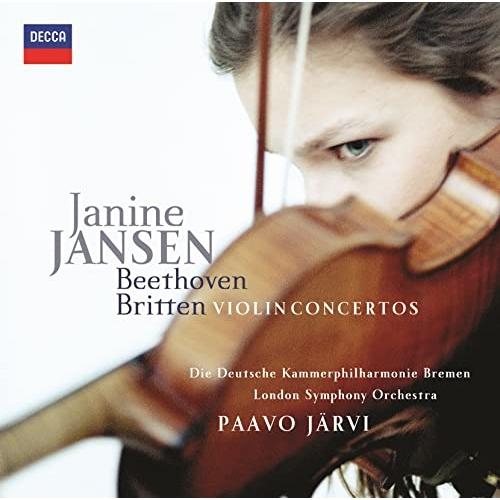 CD/ジャニーヌ・ヤンセン/ベートーヴェン&amp;ブリテン:ヴァイオリン協奏曲 (SHM-CD) (解説付...