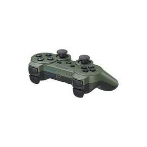 中古PS3ハード ワイヤレスコントローラDUALSHOCK3 ジャングルグリーン(状態：本体状態難)