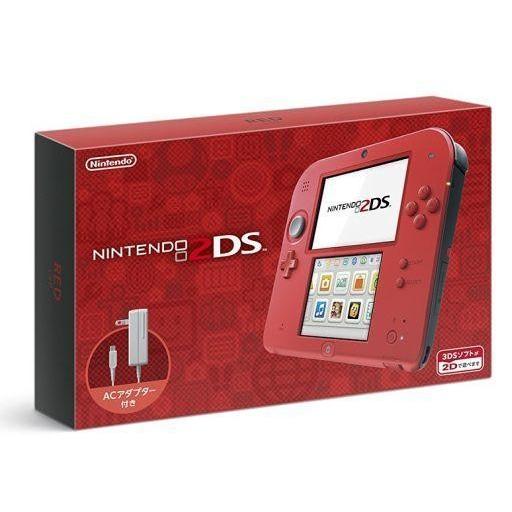 中古ニンテンドー3DSハード ニンテンドー2DS本体 レッド