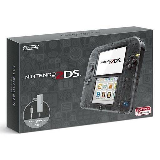 中古ニンテンドー3DSハード ニンテンドー2DS本体 クリアブラック