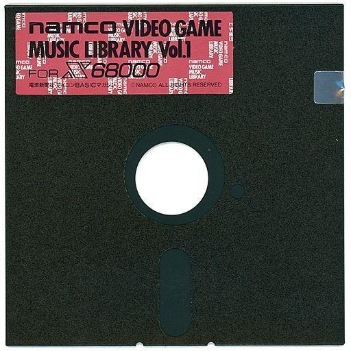 中古X68 5インチソフト namco VIDEO GAME MUSIC LIBRARY vol.1