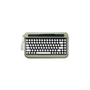 中古PCハード タイプライター風ブルートゥース キーボードPENNA(英語配列/青軸/オリーブグリー...