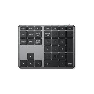 中古PCハード iclever Bluetooth5.1 USB充電式テンキー (シルバーブラック)...