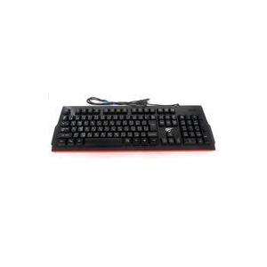 中古PCハード havit 有線 バックライトゲーミングキーボード(日本語配列/赤軸/黒・赤)[KB...