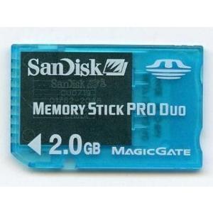 中古PSPハード メモリースティックPRO Duo 2GB(箱説無し/型番・メーカー不明/転送速度不...