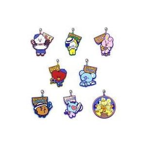 中古雑貨 全8種セット ラバーチャーム 「一番くじ BT21 HAPPY CAMP!!」 J賞