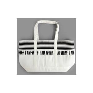中古雑貨 與真司郎 I AM WHAT I AM Stripe Canvas トートバッグ