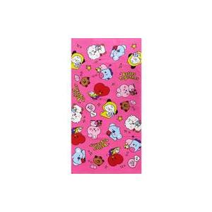 中古雑貨 BT21 バスタオル(ピンク) 「BT21×しまむら」