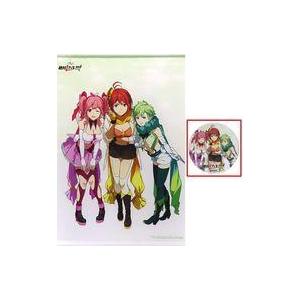 中古雑貨 カナメ＆レイナ＆マキナ 描き下ろしイラスト使用B2タペストリー＆缶バッジ 「Blu-ray...