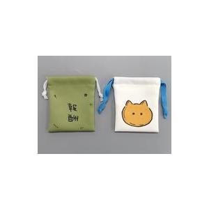 中古バッグ ハチワレ(報酬袋＆クッキー) ミニ巾着2個セット 「ちいかわ なんか小さくてかわいいやつ...