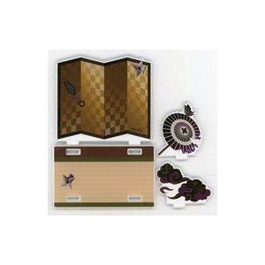 中古アクリルスタンド・アクリルパネル 紫 アクリルマルチステージ 屏風 「キャラ福くじONLINE ...