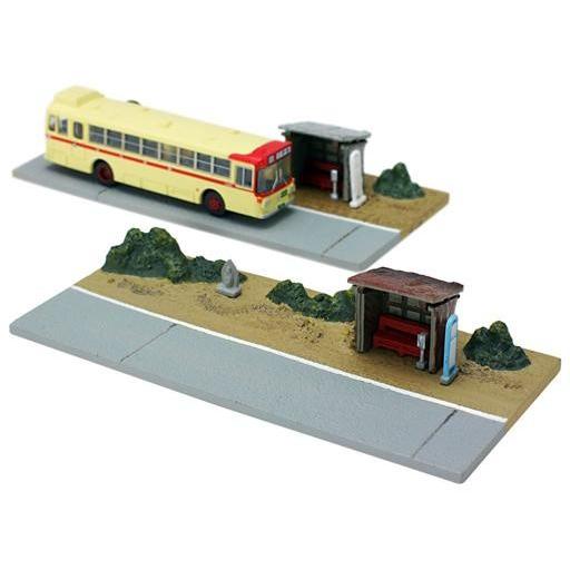 中古鉄道模型 1/150 バス停B4 「ジオコレ 情景コレクション 情景小物008-4」 [2629...