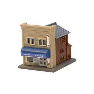 新品鉄道模型 Zゲージ 1/220 商店A ベージュ/青 [S039-1]