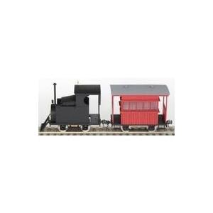 新品鉄道模型 Oナローゲージ 1/48 福岡式石油発動機関車+馬車風客車セット 組立キット [ONT...