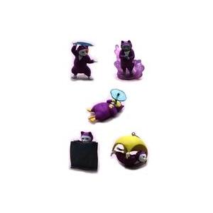 中古トレーディングフィギュア 全5種セット 「忍猫-忍法(にゃんぽう)〇〇の術-」