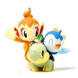 中古フィギュア たびだちの仲間(ナエトル・ヒコザル・ポッチャマ)「ポケットモンスター ダイヤモンド＆パール」DSソフト同時購入特典｜suruga-ya