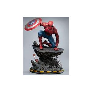 開封品　破損あり　スパイダーマン　スタチュー　フィギュア　シビルウォー 中古フィギュア スパイダーマン(レギュラー版) 「シビル・ウォー