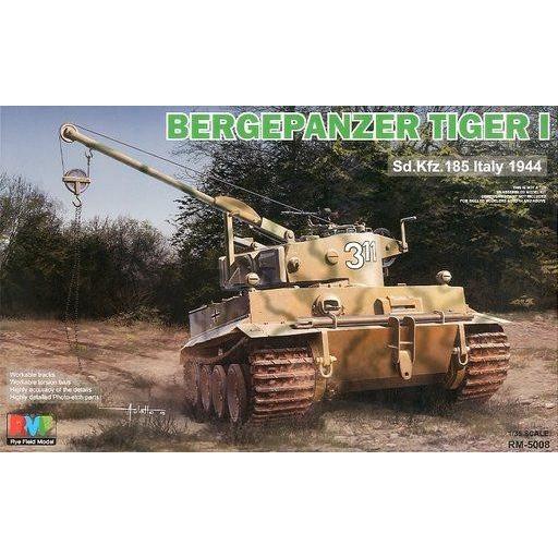 中古プラモデル 1/35 ティーガーI 戦車回収車戦隊 [RM-5008]