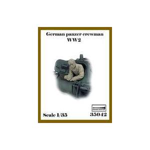 中古プラモデル 1/35 WWII ドイツ 大戦初期の戦車兵#3 身を乗り出す戦車兵(1体入) レジ...