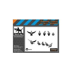 新品プラモデル 1/35 鳩 (10個入り) ガレージキット [HAU3D35004]