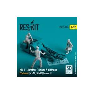 中古プラモデル 1/32 MJ-1A/B 爆弾ローダー クルー1 (ベトナム戦争時) (レスキット用...