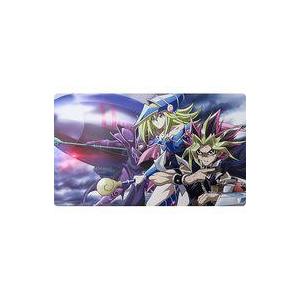 中古サプライ 【遊戯王】プレイマット 枠無し版 武藤遊戯＆ブラック・マジシャン・ガール＆ブラック・マ...