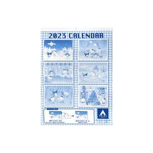 中古カレンダー サンリオキャラクターズ 2023年度 壁掛けカレンダー 洋服の青山 キャンペーン品