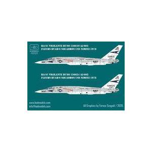 中古塗料・工具 1/48 RA-5C ヴィジランティ RVAH-6 USS ニミッツ 1978 デカ...