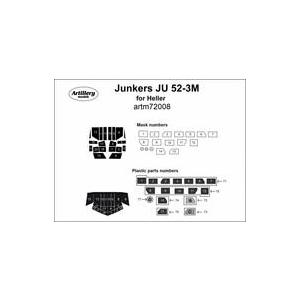 塗料 工具 1/72 Ju52-3m 塗装マスクシール エレール用
