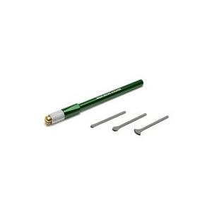 新品塗料・工具 HGマイクロスクレーパーセット 【スクレーパー3種＋グリップ(緑)】 [HT-690...