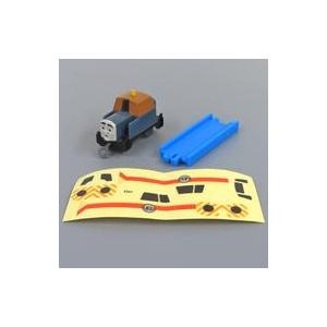 中古おもちゃ デン(連結パーツ付)+直線レール 「カプセルプラレール きかんしゃトーマス ともだち図鑑 レスキューセン