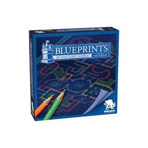 中古ボードゲーム ノイシュヴァンシュタイン城の設計図 デラックス版 英語版 (Bluepri