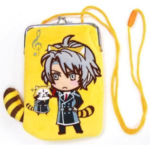 中古バッグ(キャラクター) 八乙女楽 がま口ポーチ 「アイドリッシュセブン×あらいぐまラスカル ラスカリッシュセブン」