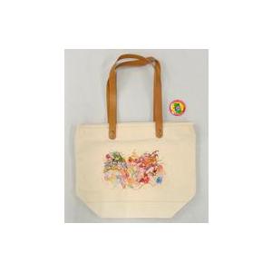 中古バッグ(キャラクター) ランカ＆シェリル キャンバスレザーハンドルトートバッグ(缶バッチ付) 「...