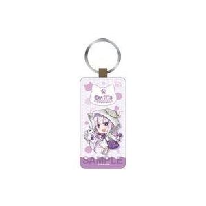 中古雑貨 エミリア(猫耳ワンピースver.) レザーキーホルダー 「Re：ゼロから始める異世界生活」