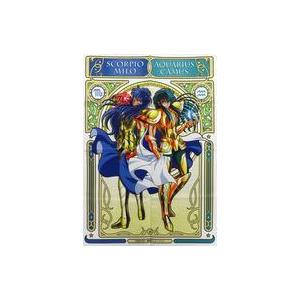 中古ポスター(アニメ) B2布ポスター ミロ＆カミュ 「聖闘士星矢