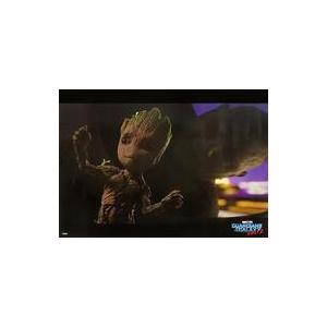中古ポスター A2ポスター グルート＆ドラックス 「Happyくじ MARVEL 