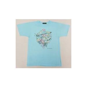 中古Tシャツ(男性アイドル) 大野智(嵐)デザイン チャリTシャツ 水色 SSサイズ 「24時間テレビ42(2019年)」