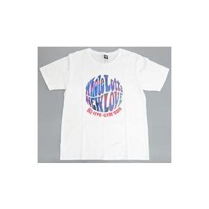 中古Tシャツ(男性アイドル) B’z ラウンドロゴTシャツ ホワイト XSサイズ 「B’