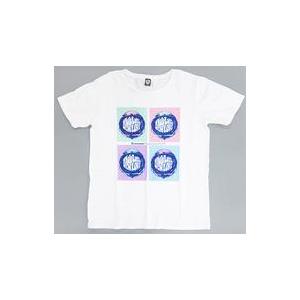 中古Tシャツ(男性アイドル) B’z ワイドネックTシャツ ホワイト Sサイズ 「B’z