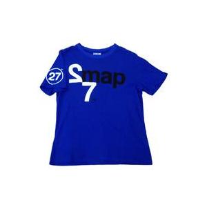 中古衣類 SMAP Tシャツ ブルー XLサイズ 「武器はテレビ。 SMAP×FNS 27時間テレビ...