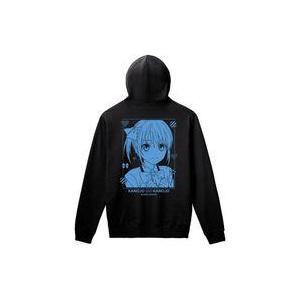 中古衣類 水瀬渚 バックプリントパーカー ブラック メンズSサイズ 「カノジョも彼女」