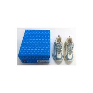 中古衣類 ロゴ INTERATION LIGHT(スニーカー) ホワイト×ブルー 25.0cm 「F...
